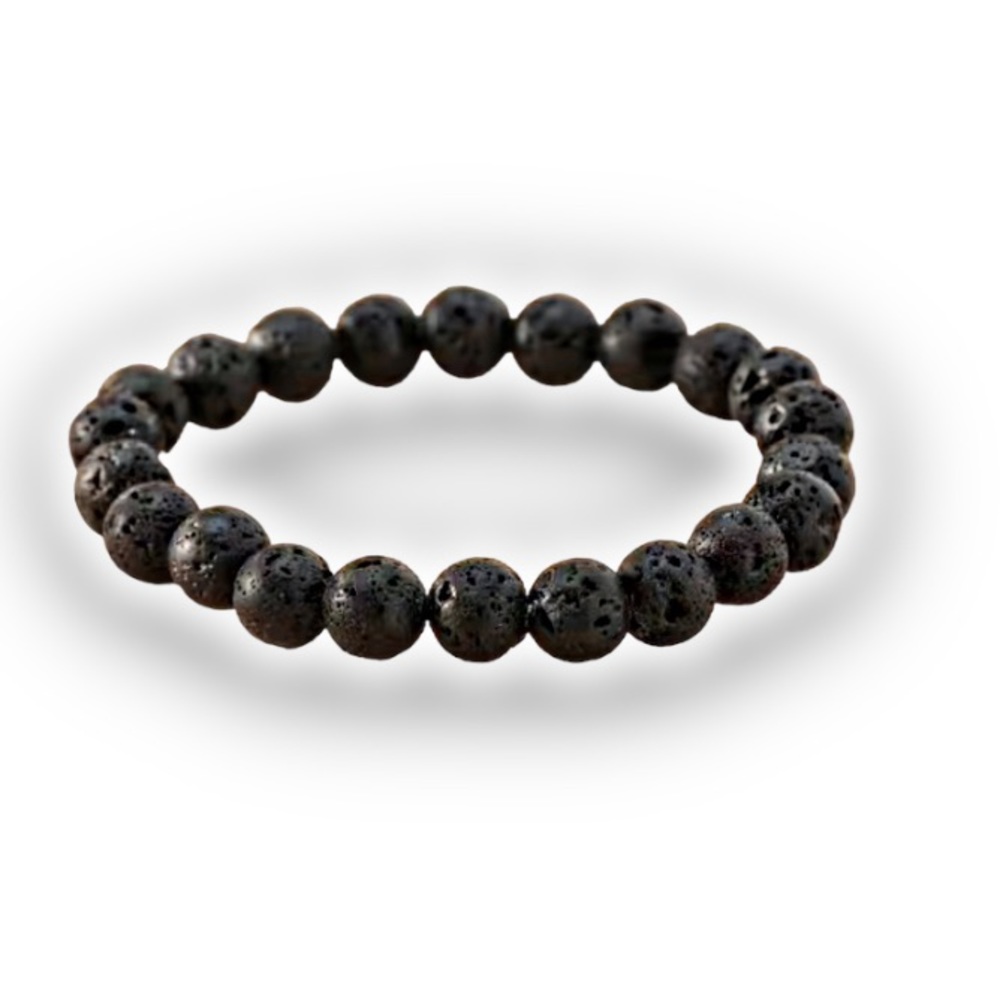 Natural Lava Stone - Chakra Bracelet